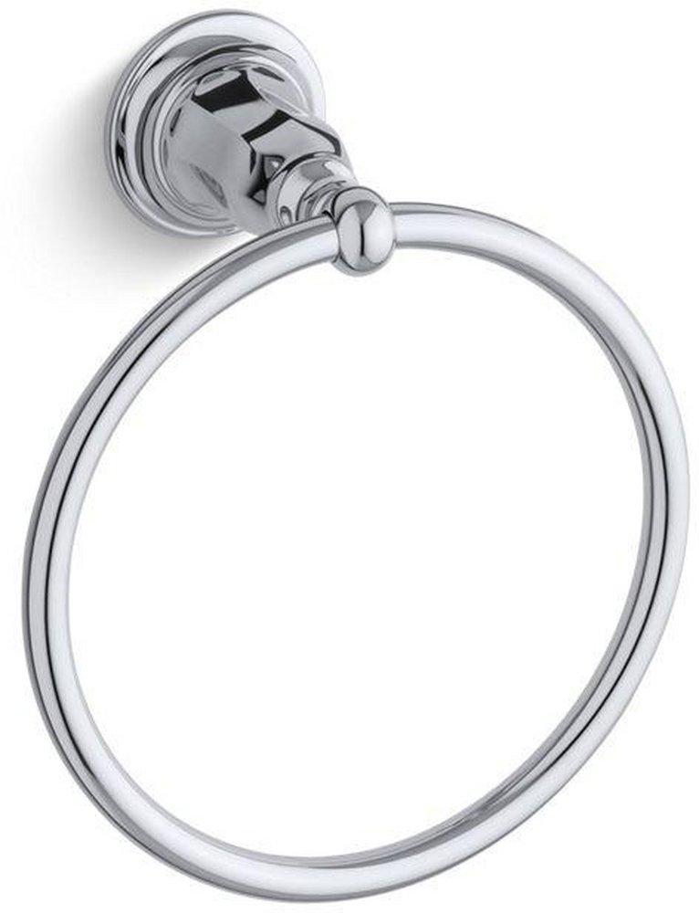 KOHLER Polished Chrome Round Closed Towel Ring 