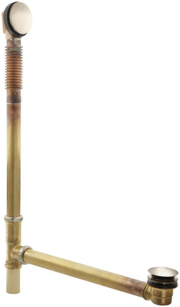 KOHLER Vibrant&reg; Brushed Bronze 27-3/8 in. Brass Toe-Tap Drain 