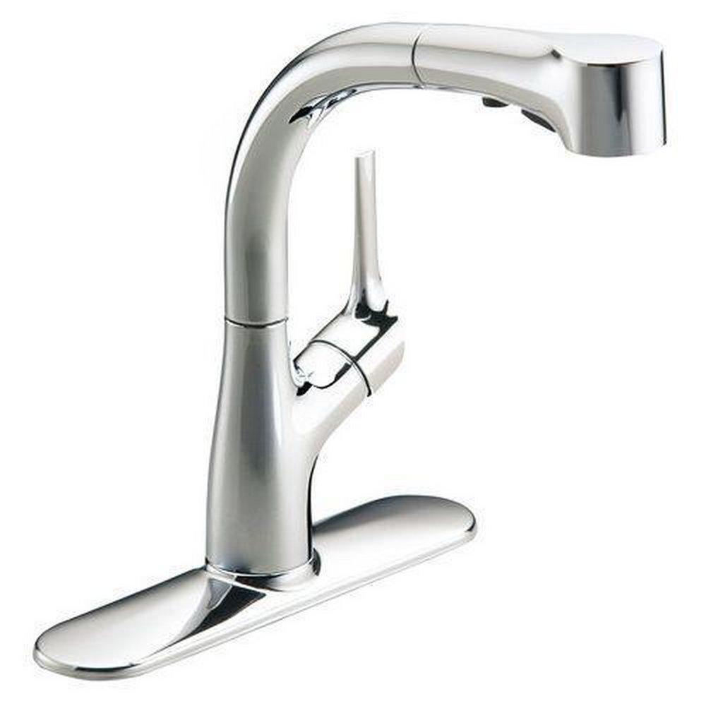 KOHLER Vibrant&reg; Stainless Single Handle Pull Out Kitchen Faucet 