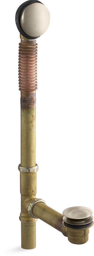 KOHLER Vibrant&reg; Brushed Bronze 18-1/2 in. Brass Toe-Tap Drain 