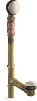 KOHLER Vibrant&reg; Brushed Bronze 18-1/2 in. Brass Toe-Tap Drain 