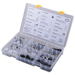 14 in. Metal and Plastic Part Box in Polished Chrome