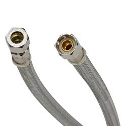 3/8 x 12 in. Braided Stainless Sink Flexible Water Connector