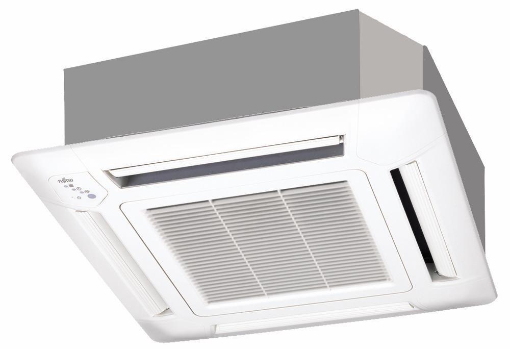 Fujitsu Ceiling Cassette Mount Indoor 0.5 Ton Mini-Split Single-Zone Heat Pump Air Handler 