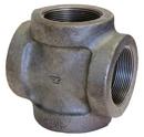 FNPT 125# Pressure Rated Black Cast Iron Cross 
