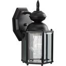 Progress Lighting Black 10-1/4 x 5-3/8 in. 100W 1-Light Outdoor Wall Lantern 