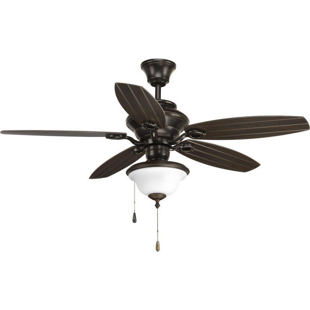 Progress Lighting Antique Bronze 52 in. 5 Blade Air Pro Ceiling Fan 