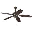 Progress Lighting Antique Bronze 52 in. 5 Blade Air Pro Ceiling Fan 