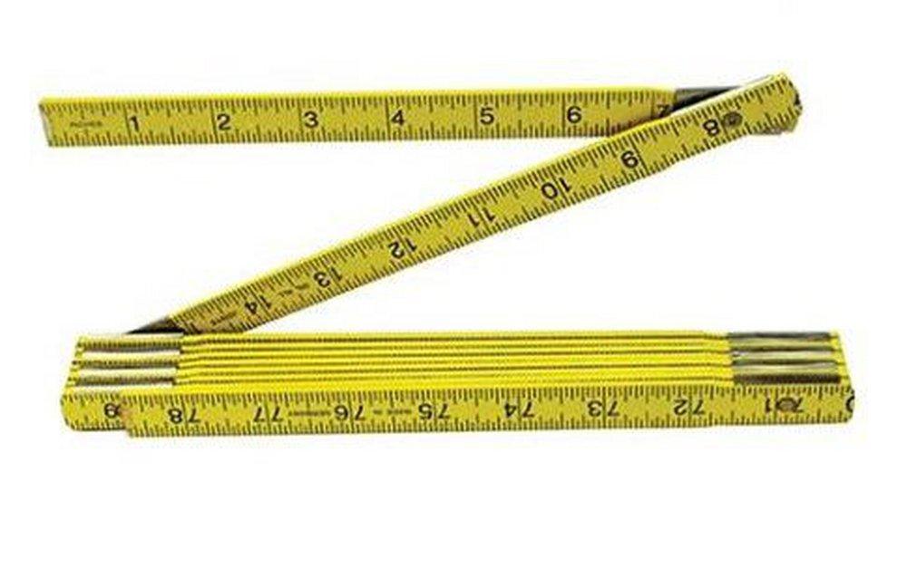 Keson Yellow Fold Wood Ruler 