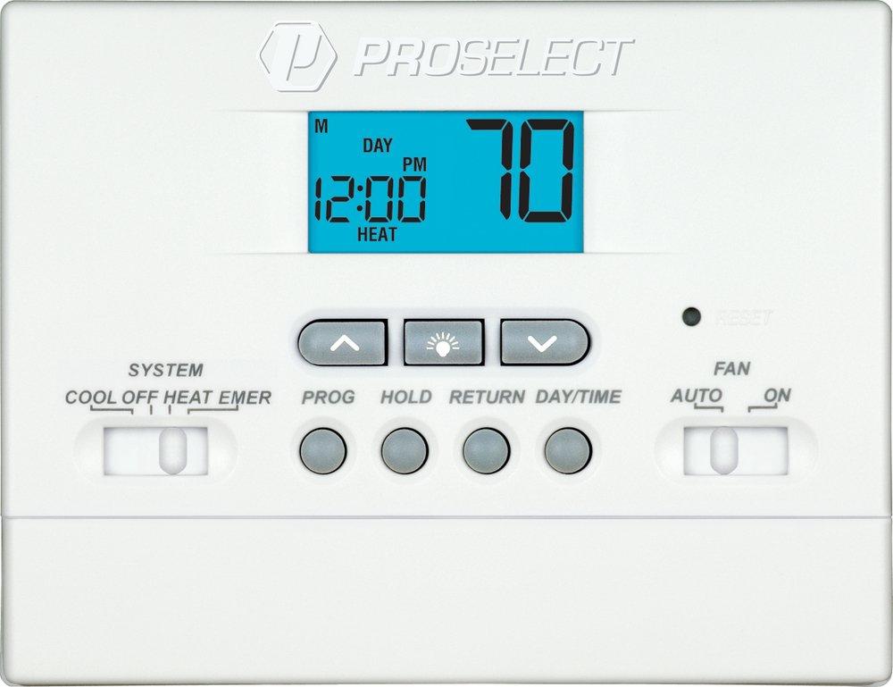 PROSELECT&reg; 2H/1C Programmable Thermostat 
