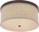 Capital Lighting Burnished Bronze 40 W 2-Light Medium Flush Mount Ceiling Fixture 
