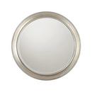 34-1/2 x 34-1/2 in. Wood Wall Mount Round Framed Mirror in Winter Gold