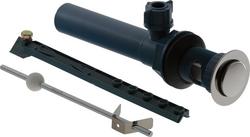 Plastic Pop Up Assembly Less Lift Rod in Polished Chrome