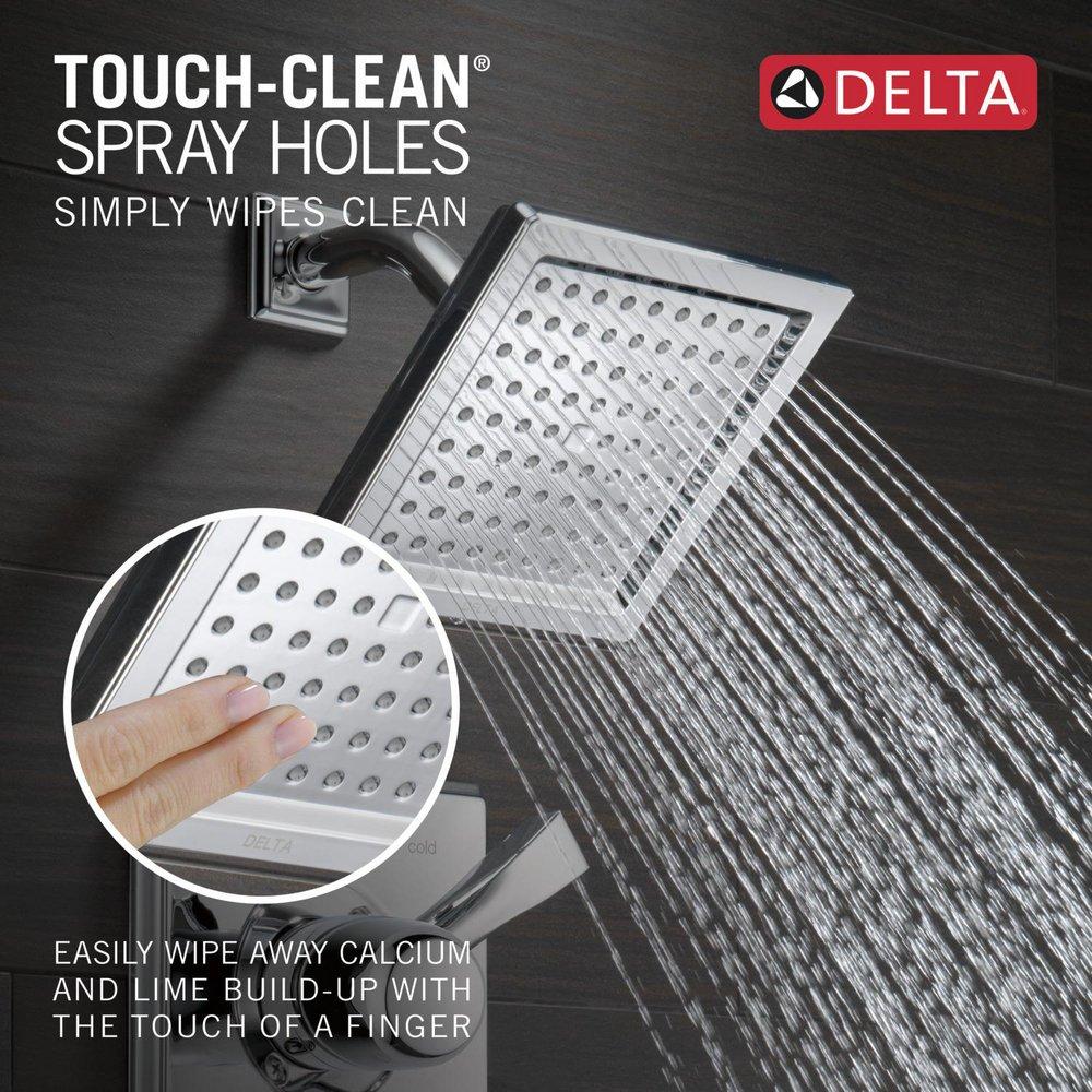 Delta Faucet Chrome Single Function Full Showerhead 