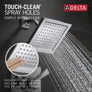 Delta Faucet Chrome Single Function Full Showerhead 