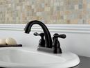 Delta Faucet Brilliance&reg; Polished Brass Two Handle Centerset Bathroom Sink Faucet with Pop-Up Drain Assembly 