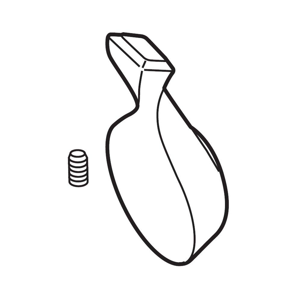 Chrome TEMP LEV HDL & SET SCRW *BRIVIR CP 