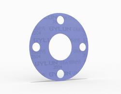 Full Face Gasket, PTFE with Aluminosilicate Microspheres PTFE, 3 in. ASME B16.5 Class 150, 0.125 in. Thick, 4 Bolt Holes