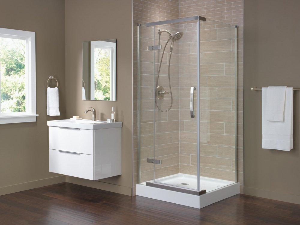 Delta Faucet Brilliance Stainless Single Handle Centerset Bathroom Sink Faucet with Pop-Up Drain Assembly 