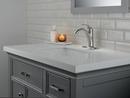 Delta Faucet Brilliance Stainless Single Handle Centerset Bathroom Sink Faucet 