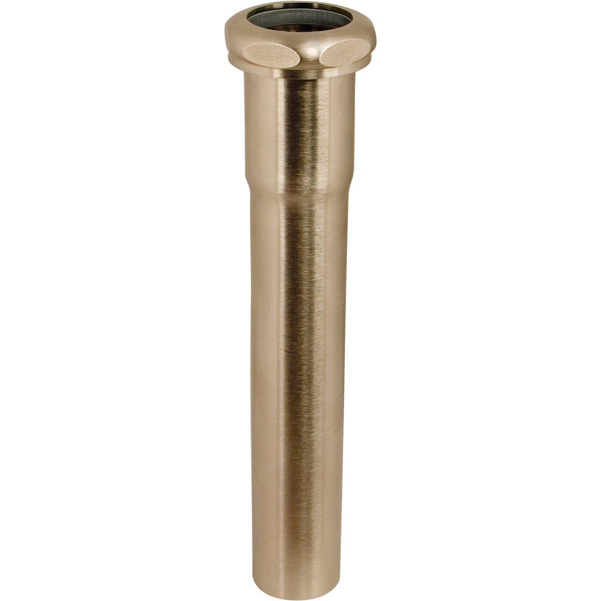 Signature Hardware Brushed Nickel 1-1/4 x 8 in. Brass Slip Joint Extension Tube 