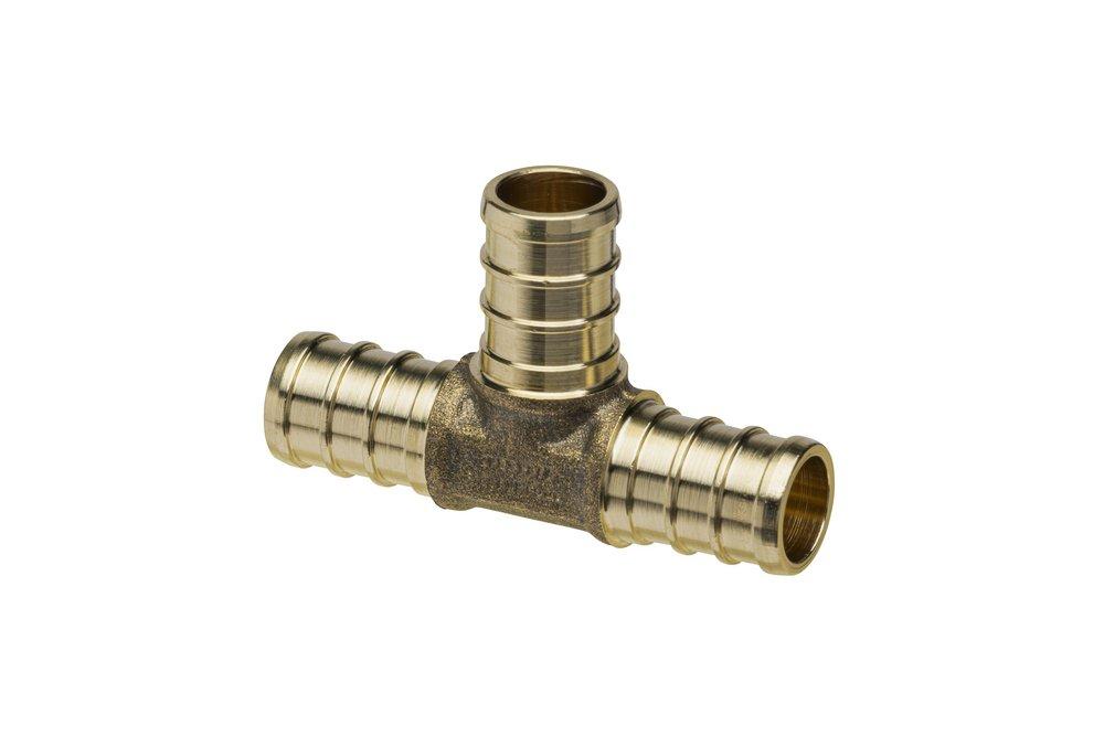 Zurn PEX Barbed Brass Tee 