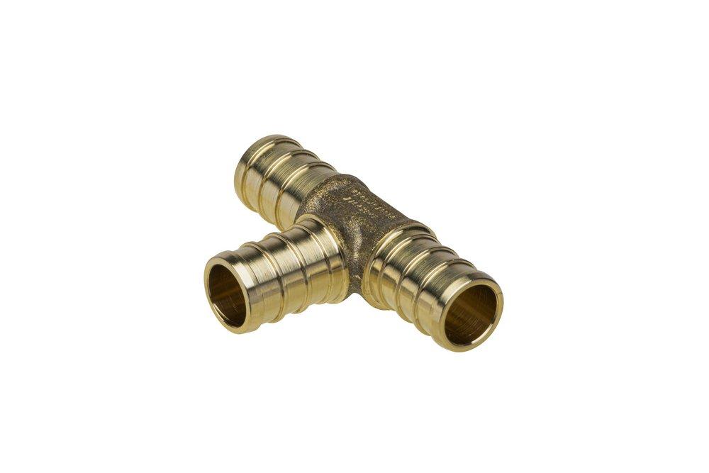 Zurn PEX Barbed Brass Tee 