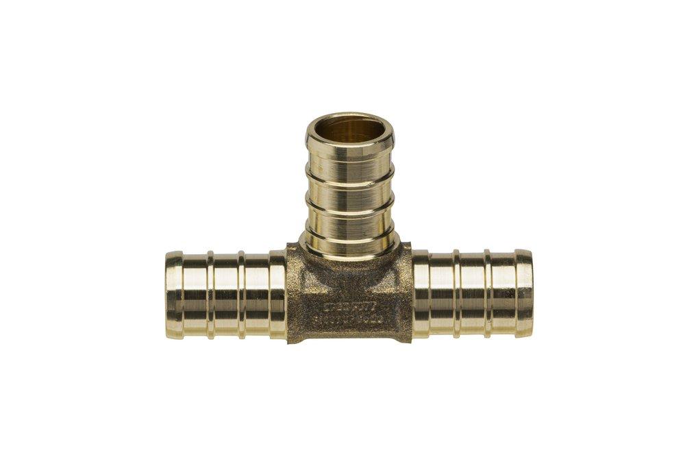 Zurn PEX Barbed Brass Tee 