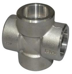1/2 in. Socket Weld 3000# 304L Stainless Steel Cross