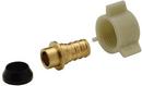 1/2 in. Barbed x FPT Domestic Brass Swivel Adapter