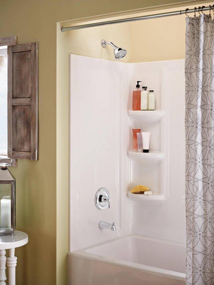 Moen Polished Chrome Single Handle Single Function Bathtub & Shower Faucet 