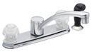 1.5 gpm Double Knob Handle Kitchen Faucet in Polished Chrome