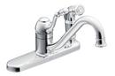 Low Arc Kitchen Faucet with Single Lever Handle in Polished Chrome