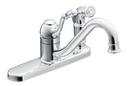 Moen Polished Chrome Low Arc Kitchen Faucet with Single Lever Handle 