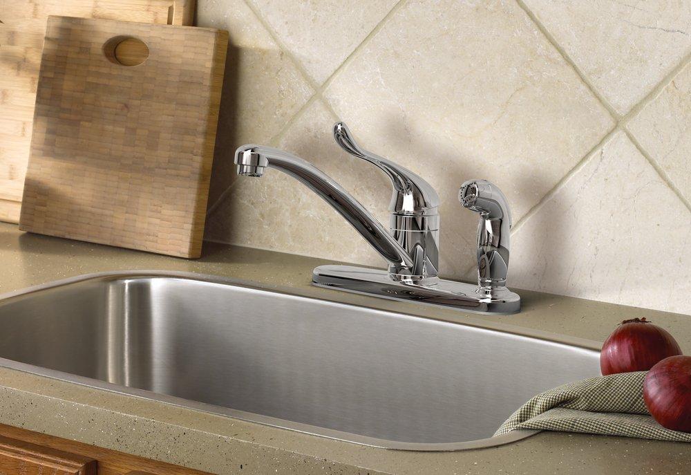 Moen Polished Chrome Single Handle Kitchen Faucet 