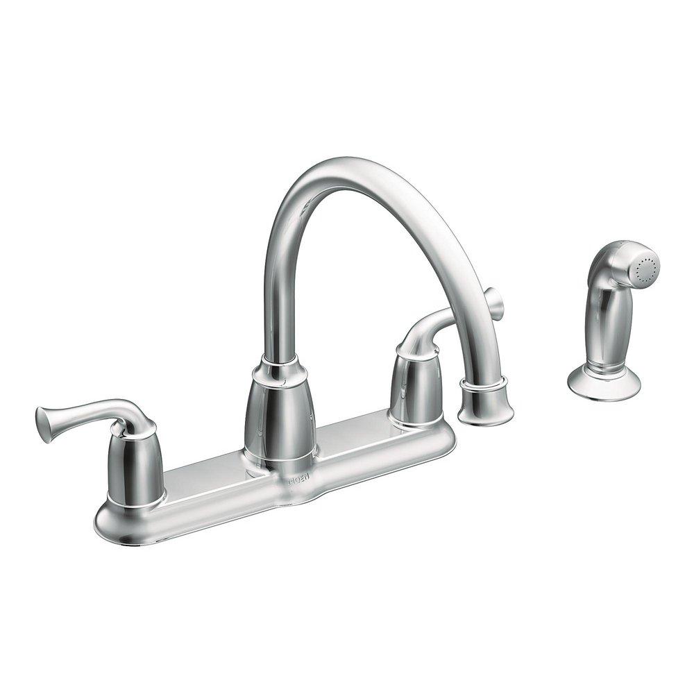 Moen Polished Chrome Two Handle Kitchen Faucet 