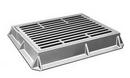 43 x 6 in. Type-C Cast Iron Gutter Inlet Base Grate