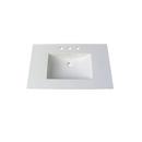 Fairmont Designs White 37 in x 22 in Single Bowl Ceramic Vanity Top 