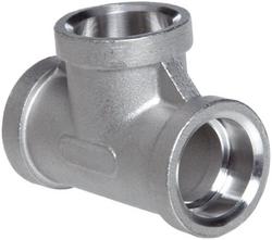 1-1/2 in. Socket Weld 150# 316 Stainless Steel Tee