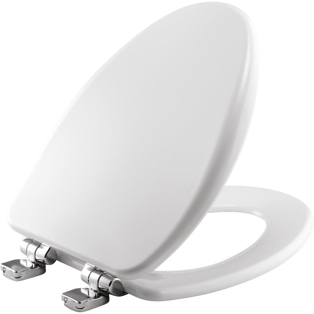 Bemis White Elongated Closed Front with Cover 