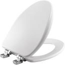 Bemis White Elongated Closed Front with Cover 