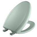 Elongated Closed Front Toilet Seat with Cover in Seafoam
