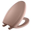 Elongated Closed Front Toilet Seat with Cover in Wild Rose