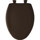 Bemis Espresso Brown Elongated Closed Front 