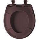 Bemis Raspberry Round Closed Front Toilet Seat with Cover 