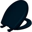 Bemis Heron Blue Round Closed Front Toilet Seat with Cover 