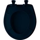 Bemis Heron Blue Round Closed Front Toilet Seat with Cover 
