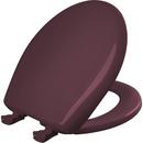 Round Closed Front Toilet Seat with Cover in Loganberry