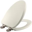 Elongated Closed Front Toilet Seat with Cover in Biscuit