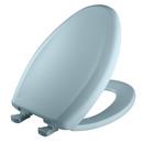 Elongated Closed Front Toilet Seat with Cover in Regency Blue